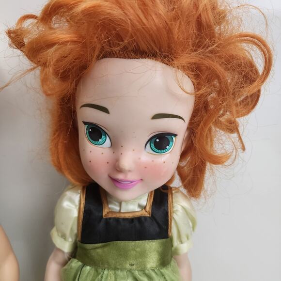 Disney Store Animators Princess Toddler 16" Frozen Anna & Tinkerbell Dolls - Picture 3 of 10